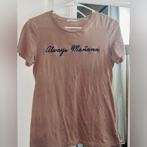 Always Mañana Brown Short Sleeve Tee